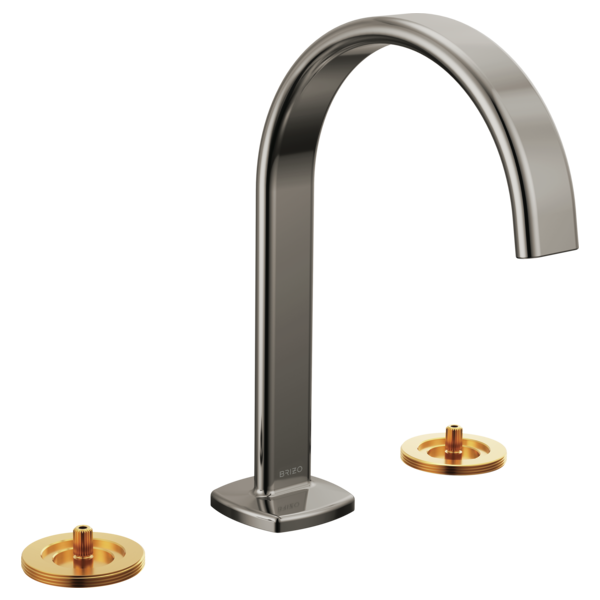 Allaria® | Widespread Lavatory Faucet with Arc Spout - Less Handles