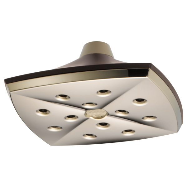 Charlotte® | H2Okinetic® Square Raincan Showerhead 