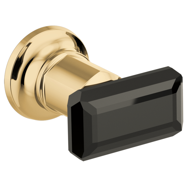 Invari® | Two-Handle Wall Mount Tub Filler Black Crystal Knob  