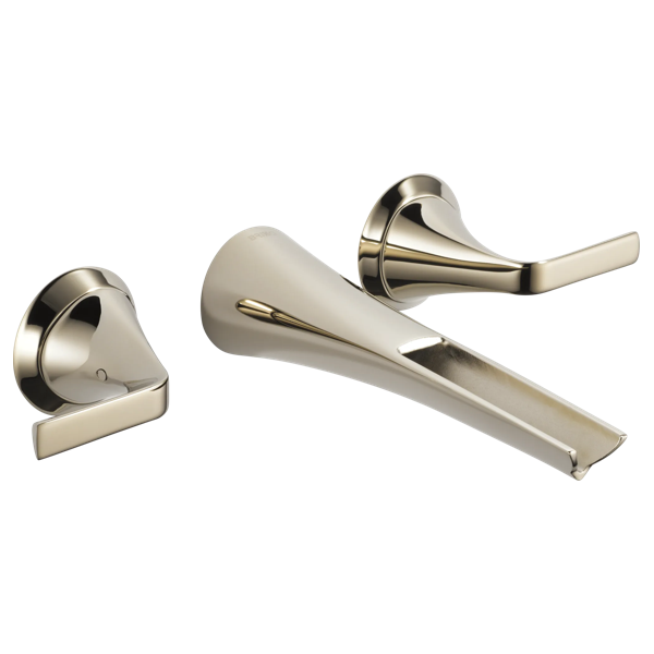 Sotria® | Two-Handle Wall Mount Lavatory Faucet with Channel Spout 