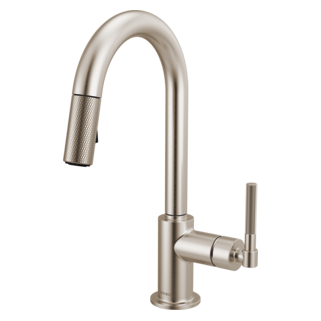 Litze® | Pull-Down Prep Faucet with Arc Spout - Knurled Handle
