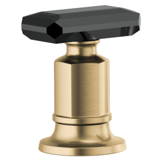 Roman Tub Handle Kit - Black Crystal Knob Roman Tub Handle Kit - Black Crystal Knob