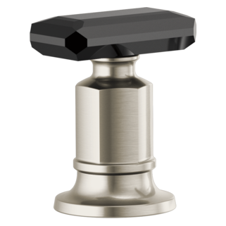 Roman Tub Handle Kit - Black Crystal Knob Roman Tub Handle Kit - Black Crystal Knob