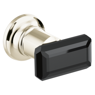 Two-Handle Wall Mount Tub Filler Black Crystal Knob Handle Kit