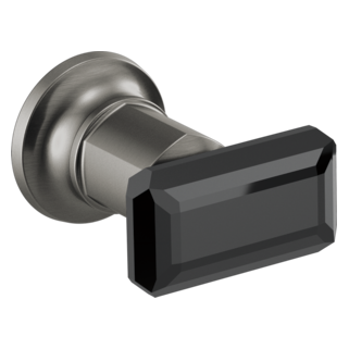 Wallmount Tub Filler Handle Kit - Black Crystal Knob Wallmount Tub Filler Handle Kit - Black Crystal Knob