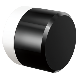 Knob with Black Crystal