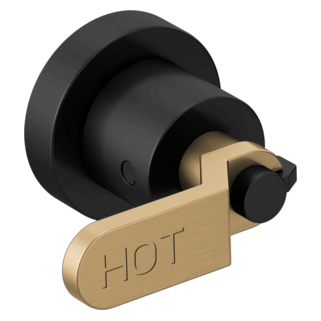 Two-Handle Wall Mount Tub Filler Handle Kit - Industrial Lever