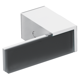 Two-handle Wall Mount Tub Filler Handle Kit - Solar Gray Glass Lever Two-handle Wall Mount Tub Filler Handle Kit - Solar Gray Glass Lever