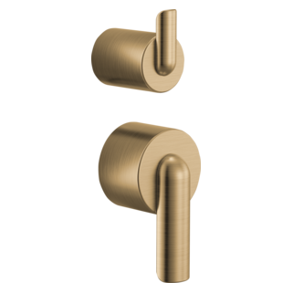 Pressure Balance Valve with Integrated Diverter Trim Bent Lever Handle Kit